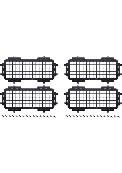 2x Mn D90 D99S MN99S 1/12 Rc Araba Yükseltme Parçaları Metal Stereoskopik Pencere Teli Koruyucu Net Aksesuarları (Yurt Dışından)
