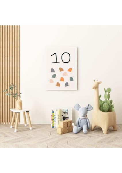 Bebek Odası Dekorasyon - 10 Sayısı Modern Minimalist Kanvas Tablo - Çocuk Odası Tablo fiyatları