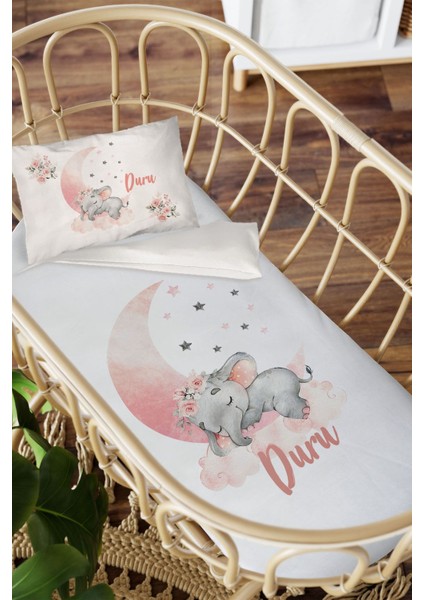 Isme Özel Anne Yanı 60X100 Beşik Uyku Nevresim Takımı