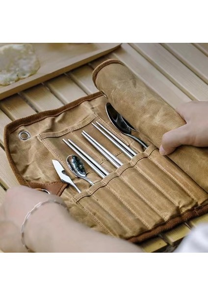 Egg Roll Çatal Bıçak Saklama Çantası 12 Delikli Çanta (Çatal Bıçak Dahil Değildir) (Yurt Dışından) fiyatları