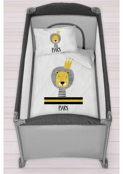 Isme Özel 75X120 Park Yatak Beşik Nevresim Takımı