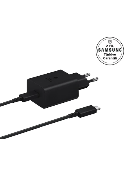 EP-T4510X Type-C Süper Hızlı Şarj Cihazı 45W Siyah Samsung Türkiye Garantili