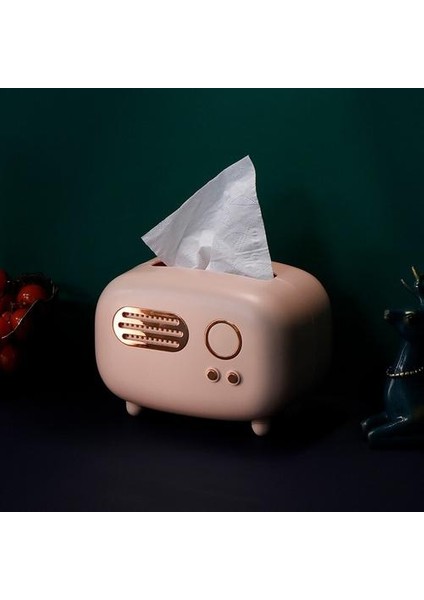 Eğlenceli Retro Redio Doku Kutuları Ev Dekor Için Peçete Tutucu Mutfak Doku Kutusu Depolama Organizatör Boxbox Masa Tuvalet Kağıdı Tutucu | Doku Kutuları (Yurt Dışından)