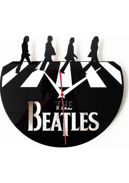 CD Vinil Kayıt Duvar Saati Beatles Abbey Yolu Abby Saat (Yurt Dışından)
