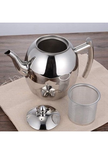 2l Paslanmaz Çelik Çaydanlık Çay Süzgeci Çay Tapot ile Demlik Teaware Setleri Çay Su Isıtıcısı Indüksiyon Için Çay Su Isıtıcısı Infuser Çaydanlık | Çaydanlıklar (Yurt Dışından)