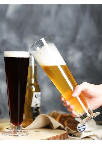 Ekstra Pilsner Cam Tall Flüt Restoran Zanaat Brew Buğday Fıçı Bira Steins Suyu Kokteyl Kupası | Pilsner Cam (Yurt Dışından) fiyatları