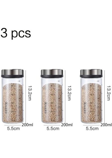 3 Adet Set Baharat Kutusu Nem Geçirmez Tuz Kavanoz Mutfak Cam Mühürlü Baharat Kutusu Baharat Şişe Baharat Kavanoz Evi | Tuz Domuzları, Mahzenler ve Amp;sunucular (Yurt Dışından) fiyatları