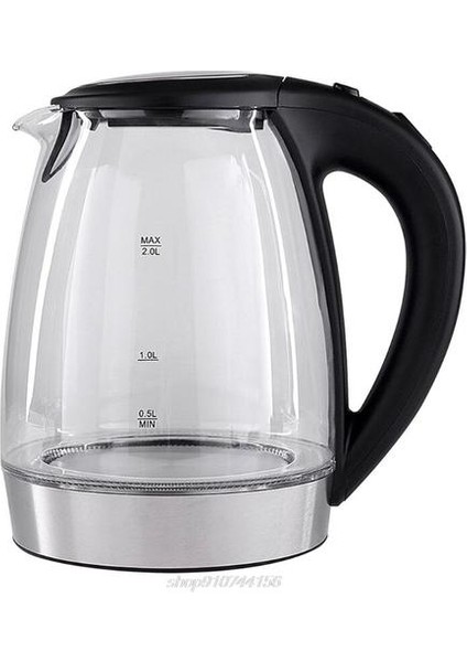 2l Elektrikli Cam Kettle 2000 W Hızlı Kaynar Çay Cezve Mavi LED Işık Sıcak Su Isıtıcı Dropshipping | Elektrikli Su Isıtıcılar (Yurt Dışından)