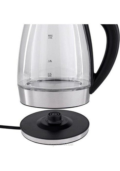 2l Elektrikli Cam Kettle 2000 W Hızlı Kaynar Çay Cezve Mavi LED Işık Sıcak Su Isıtıcı Dropshipping | Elektrikli Su Isıtıcılar (Yurt Dışından)