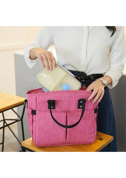 Öğle Yemeği Kutusu Büyük Öğle Yemeği Çantası, Termal Soğutma Tote Yalıtımlı Öğle Yemeği Çanta Kadın Erkek Yetişkin Yalıtımlı Öğle Yemeği Kutusu | Öğle Yemeği Çantalar (Yurt Dışından) modelleri