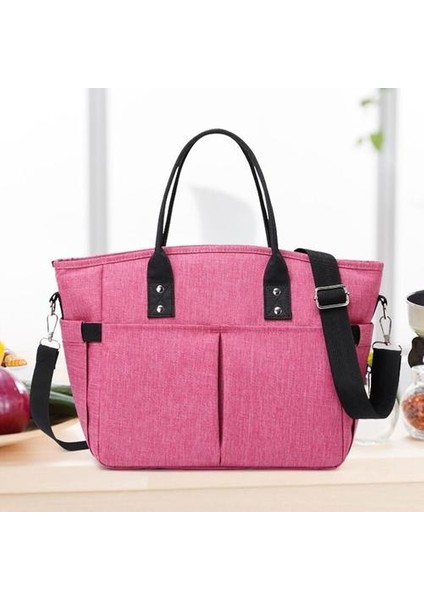 Öğle Yemeği Kutusu Büyük Öğle Yemeği Çantası, Termal Soğutma Tote Yalıtımlı Öğle Yemeği Çanta Kadın Erkek Yetişkin Yalıtımlı Öğle Yemeği Kutusu | Öğle Yemeği Çantalar (Yurt Dışından) fırsatları