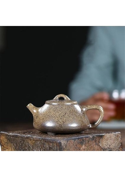 Yixing Retro Yakacak Odun Fırın Değişim Çay Potu Mor Kil Taş Scoop Çaydanlıklar El Yapımı Çay Seti Güzellik Su Isıtıcısı Özelleştirilmiş 200ML | Çaydanlıklar (Yurt Dışından)