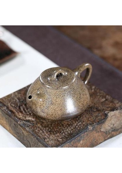 Yixing Retro Yakacak Odun Fırın Değişim Çay Potu Mor Kil Taş Scoop Çaydanlıklar El Yapımı Çay Seti Güzellik Su Isıtıcısı Özelleştirilmiş 200ML | Çaydanlıklar (Yurt Dışından)