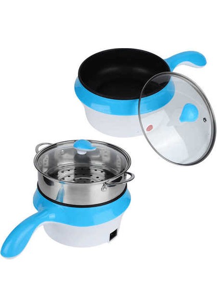 Mini Işlevli Elektrikli Pişirme Makinesi Yapışmaz Multicooker Sıcak Tencere Gıda Vapur (Yurt Dışından)