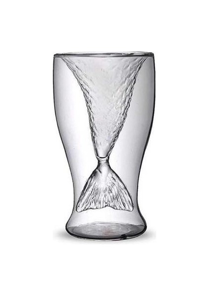 Mermaid Shot Cam Viski 100 ml Çift Duvar Cam Kupası Kokteyl Suyu Için Yaratıcı Tasarımlı Şeffaf | Kokteyl Camı (Yurt Dışından)