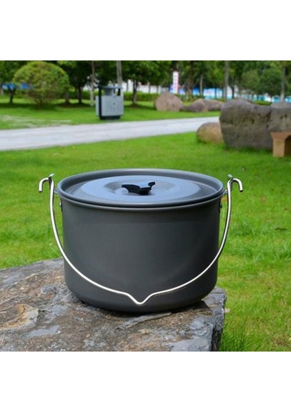 Açık Sofra Büyük Kapasiteli Alüminyum Alaşım Kamp Piknik Asılı Tencere Sofra Takımı Pişirme Piknik Campfire Pot | Açık Hava Tablosu (Yurt Dışından) fiyatları