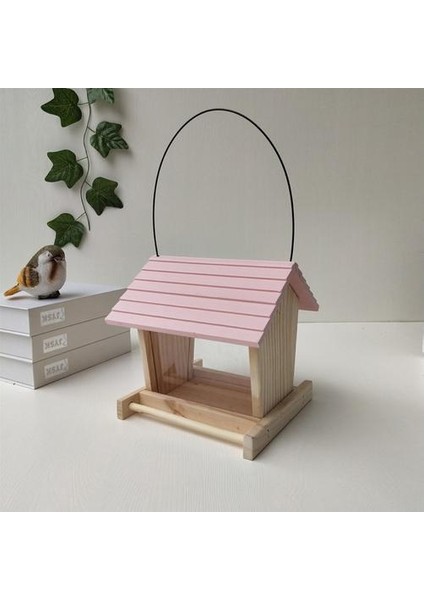 Kuş Besleyici Ahşap Bahçe Dekoru Yabani Kuş Yem Dağıtıcı Ahşap Kuş Evi ile Ahşap Kuş Evi Ev Bahçe Yard Dekorasyon | Kuş Kafesleri ve Amp;yuvalar (Yurt Dışından) modelleri