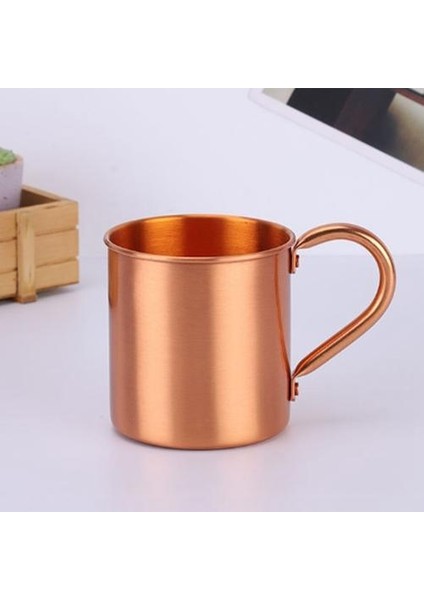 Saf Bakır Moskova Katı Kupa Katı Pürüzsüz Kokteyl Için Astar Olmadan Kahve Bira Süt Su Bardağı Ev Bar Drinkware Serin | Kupalar (Altın) (Yurt Dışından) modelleri