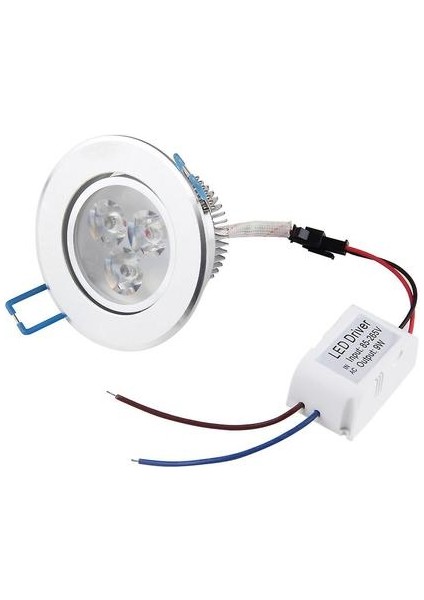 9 W LED Downlight Tavan Gömme Işık Aşağı Lamba Aydınlatma Ampul + Sürücü Enerji Tasarrufu (Yurt Dışından)