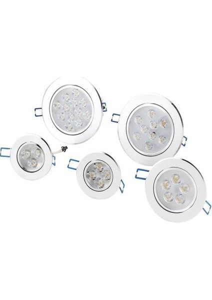 9 W LED Downlight Tavan Gömme Işık Aşağı Lamba Aydınlatma Ampul + Sürücü Enerji Tasarrufu (Yurt Dışından)