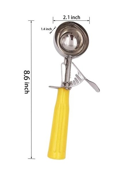 Çerez Scoop Set, 1 Adet Tetikleyici ile Dondurma Kepçe, Paslanmaz Çelik Kurabiye Hamur Scooper Pişirme | Dondurma Makineleri (Yurt Dışından)