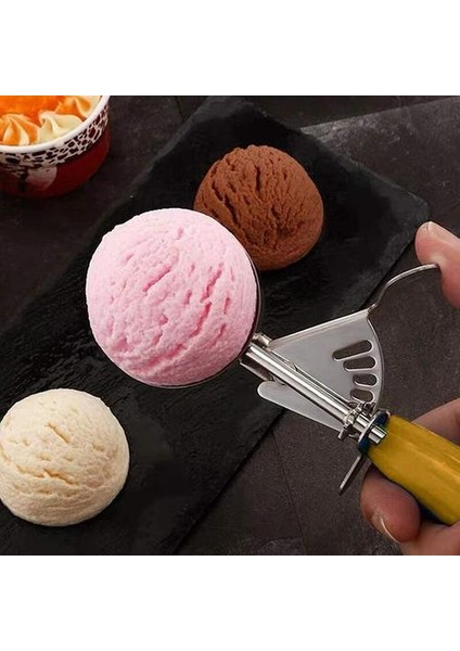 Çerez Scoop Set, 1 Adet Tetikleyici ile Dondurma Kepçe, Paslanmaz Çelik Kurabiye Hamur Scooper Pişirme | Dondurma Makineleri (Yurt Dışından) modelleri