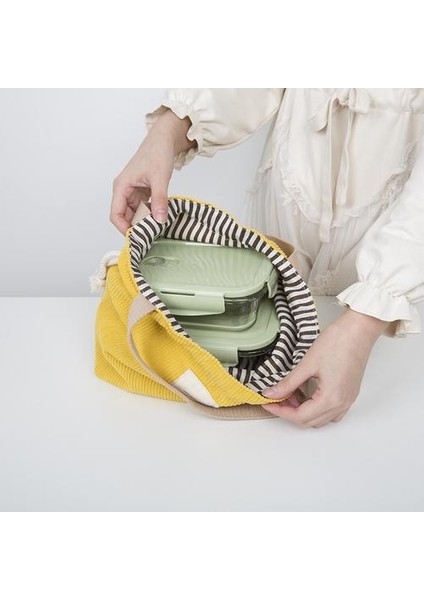 Ipli Kadife Taşınabilir Öğle Yemeği Çantası Öğle Yemeği Kutusu Çanta Düz Renk Kadın Küçük Tote Çanta Piknik Gıda Çanta | Öğle Yemeği Çantalar (Yurt Dışından) fiyatları