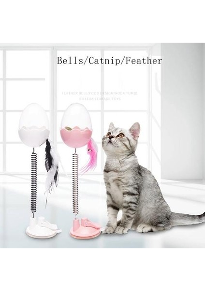 Kedi Gıda Besleyiciler Top Pet Interaktif Tüy Oyuncak Sızdıran Tumbler Yumurta Akıllı Kedi Köpekler Oyuncaklar Oyuncaklar Topu Sallayarak | Kedi Oyuncakları (Siyah) (Yurt Dışından) fırsatları