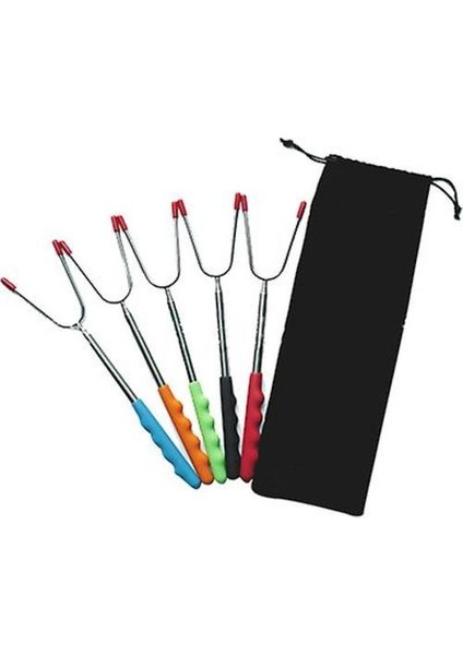 5 Adet / Set Teleskopik Barbekü Çatal (Yurt Dışından)