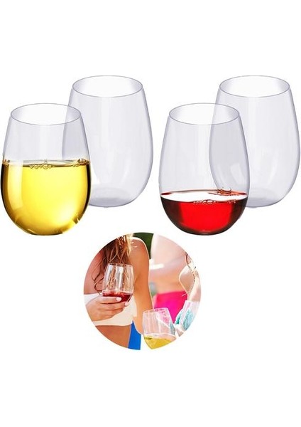 4 Adet Şarap Gözlük Paramparça Köprü Köpüksüz Şarap Içecek Scotch Içme Scotch Ev Barlar Içme Camlar | Şeffaf (Yurt Dışından)