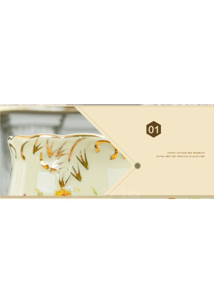 Avrupa Fildişi Porselen Çay Fincanı ve Tabağı 250 ml Yüksek Seramik Kahve Fincanı Gül Çiçek Kırmızı Çay Bardağı Seti Drinkware Güzel Hediye | Teacups (Yurt Dışından)