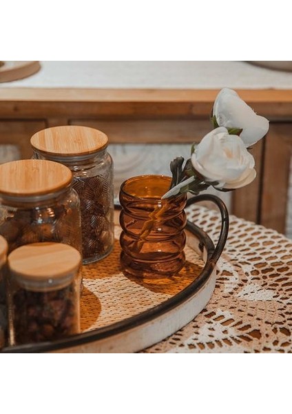 Yaratıcı Dalga Şekli Isıya Dayanıklı Cam Bardak Su Şişesi Bira Drinkware Çay Kupa Kahve Suyu Süt Çay Ev Kafe Drinkware Hediye | Bira Steins (Kahverengi) (Yurt Dışından)