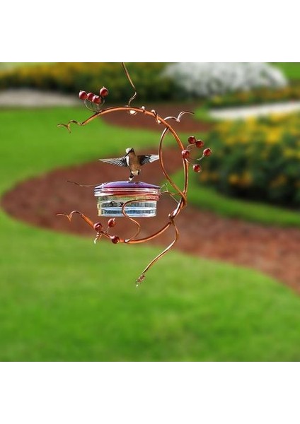 Papağan Kuş Besleyici Metal Ev Bahçe Dekor Retro Rustik Vintage Yağmur Geçirmez Rüzgar Geçirmez Asılı Besleyici Çeşitli Pet Birds Malzemeleri | Kuş Beslemesi (Yurt Dışından) fırsatları