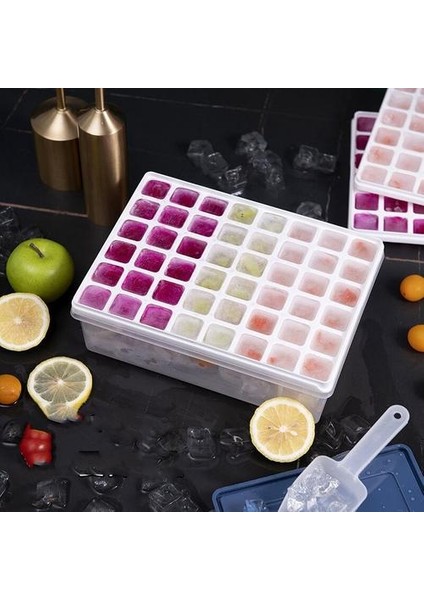 Lıd ve Amp ile Küçük Buz Kare Kalıp Kutusu;scoop Meyve Popsicle Maker Kalıplar Tepsi Dıy Aracı Mutfak Buzdolabı Aksesuarları | Dondurma Küvetleri (Yurt Dışından)