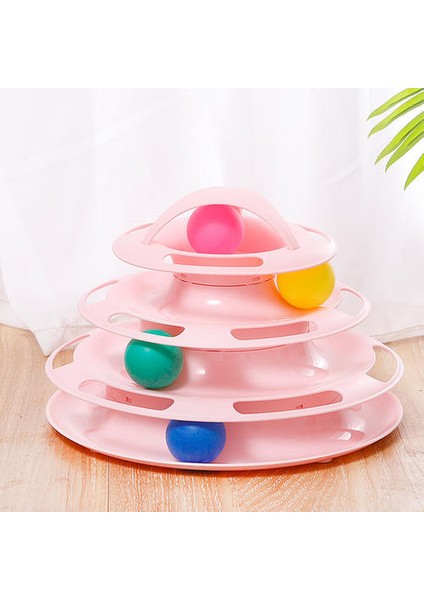 Pet Katı 3 Seviye Kule Turntable Oyuncaklar Kitty's Avcılık Kovalma Egzersiz Interaktif Top Oyuncaklar Istihbarat Eğitim Pistleri Disk | Kedi Oyuncakları (Yurt Dışından) fiyatları