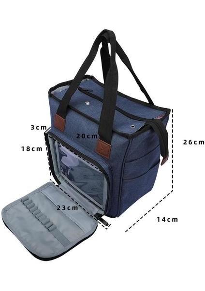 Örgü Çanta Taşınabilir Oxford Büyük Kapasiteli Çok Fonksiyonlu Iplik Tote Yün Tığ Depolama Çantası Dıy Ev Organizatör | Dıy Giyim ve Amp;iğne Depolama (Mor) (Yurt Dışından) fiyatları