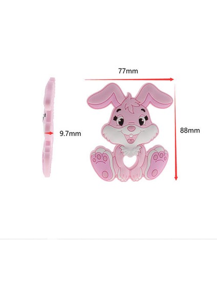 10 Adet Tavşan Silikon Bebek Diş Kaşıyıcı Bpa Ücretsiz Kemirgen Karikatür Bunny Hayvanlar Kolye Diş Çıkarma Emzikler Zincir Dıy Duş Hediye | Bebek Dişlikleri (Karışım Renkli) (Yurt Dışından) fırsatları