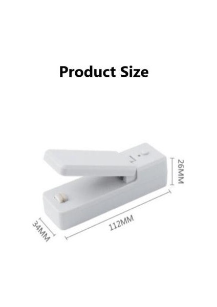 Taşınabilir Mini Gıda Çantası Mühürleyen USB Şarj Gıda Çantası Mühürleyen Ev Yapıştırma Makinesi Plastik Depolama Mühürleme Mutfak Aksesuarları | Çanta Klipleri (Yurt Dışından)