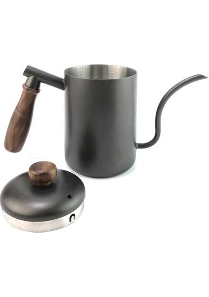 Paslanmaz Çelik Kahve Pot Mutfak Damla Su Isıtıcısı Çaydanlık El Yumruk Pot Kuğu Boyun Ince Ağız Cezve Kapağı ile | Kahve Kapları (Yurt Dışından)