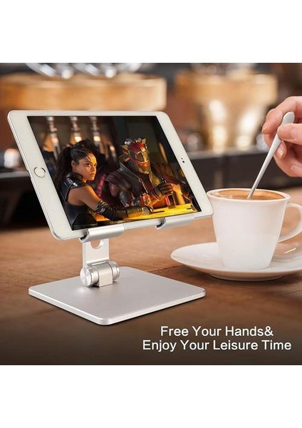 Metal Masa Cep Telefonu Tutucu Standı iphone iPad Alüminyum Alaşım Ayarlanabilir Masaüstü Tablet Tutucu Masa Cep Telefonu Standı | Telefon Tutucular ve Amp;duruş (Yurt Dışından) fırsatları