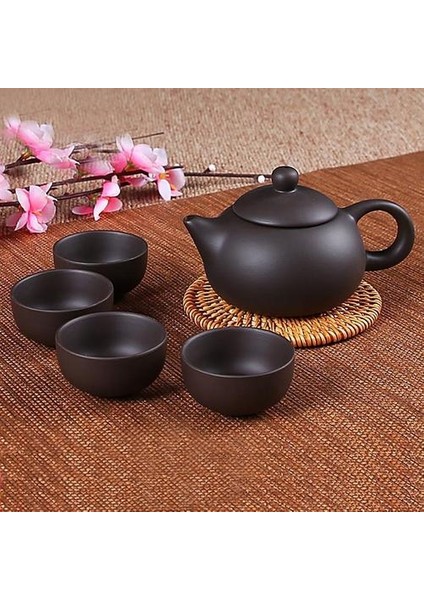 150 ml Zisha Kung Fu Çay Seti Yixing Çaydanlık El Yapımı Çay Potu Kupası Setceramik Çin Çay Töreni 4 Bardak Set 25ML | Teaware Setleri (Yurt Dışından)