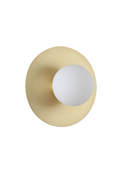 5W Copper Glass Ball Neutral Light Living Room Decorative Wall Lamp (Yurt Dışından)