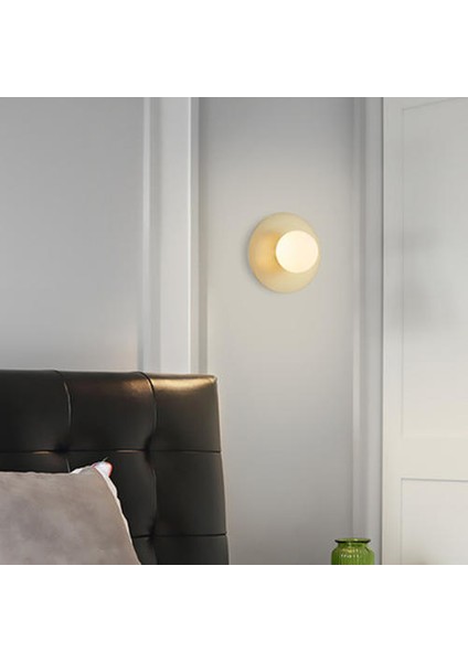 5W Copper Glass Ball Neutral Light Living Room Decorative Wall Lamp (Yurt Dışından)