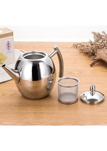 Kalın Paslanmaz Çelik Çaydanlık Kahve Pot Su Isıtıcısı Filtre ile Büyük Kapasiteli Su Pot Ev Indüksiyon Ocak Çay Aracı | Su Tencereleri ve Amp;su Isıtıcısı (Yurt Dışından)