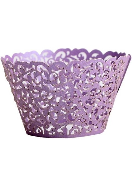 Düğün ve Doğum Günü Partisi Için Telkari Cupcake Sarmalayıcılar (50 Adet) (Açık Mor) (Yurt Dışından)