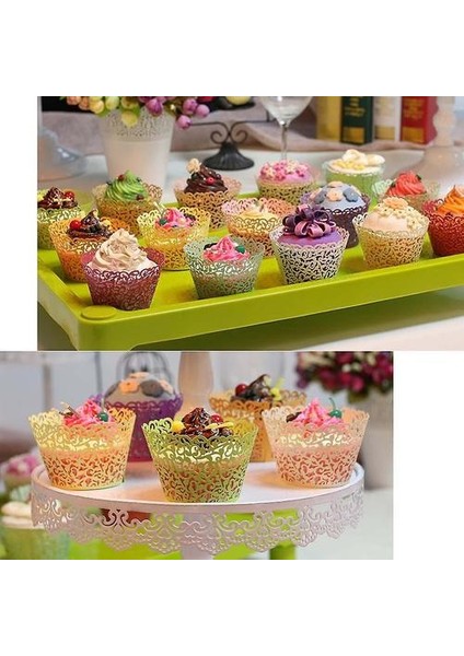 Düğün ve Doğum Günü Partisi Için Telkari Cupcake Sarmalayıcılar (50 Adet) (Açık Mor) (Yurt Dışından)