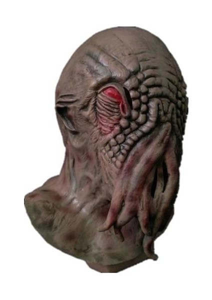 Doctor Who Ood Maskesi Headgear Lateks Uzaylı Canavar Ahtapot Maskesi Ahtapot Cadılar Bayramı Cosplay Proplar (Yurt Dışından) fırsatları
