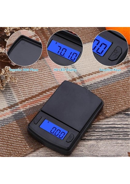 500G Taşınabilir Cep Elektronik Dijital Ekran Ölçeği Hassasiyet 0.01G Mutfak Gıda Baharatlar Için Otlar Çay Yaprak Takı (Yurt Dışından)