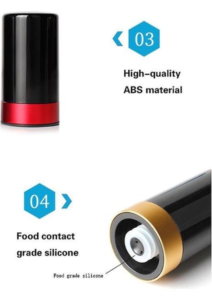 Otomatik Vakum Kırmızı Şarap Stoper, Şarap Vakum Taze Tutma Durdurucu, Yeniden Kullanılmış (Beyaz) (Yurt Dışından) modelleri