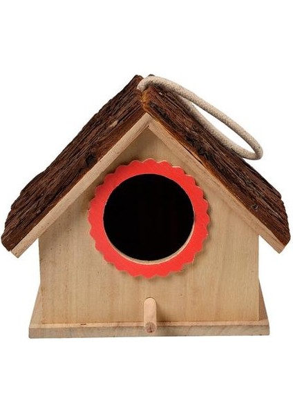 Kuş Asılı Mağara Kafesi Büyük Kuş Evi Asılı Ayakta Kuş Yuvası Ahşap Kuş Yuvaları Ev Açık Bahçe Dekor Pet Malzemeleri | Kuş Kafesleri ve Amp;yuvalar (Yurt Dışından)